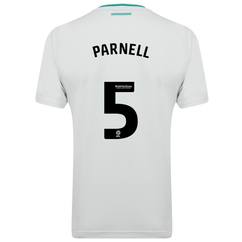 Heren Rosanna Parnell #5 Wit Uitshirt Uittenue 2023/24 T-Shirt
