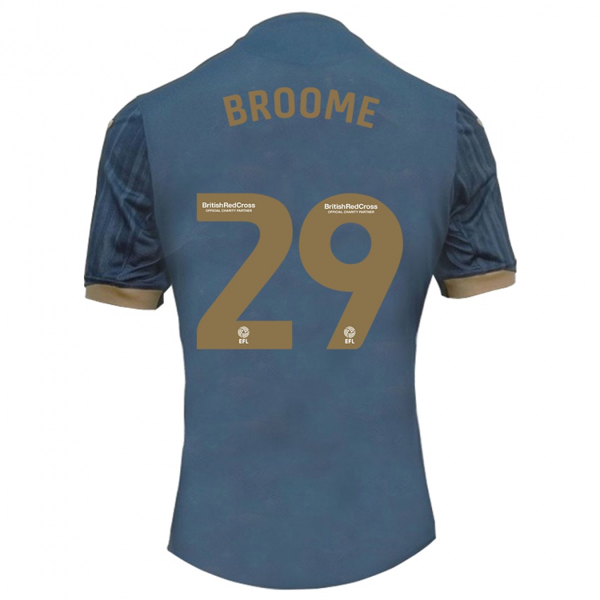 Heren Nathan Broome #29 Donkerblauw Uitshirt Uittenue 2023/24 T-Shirt