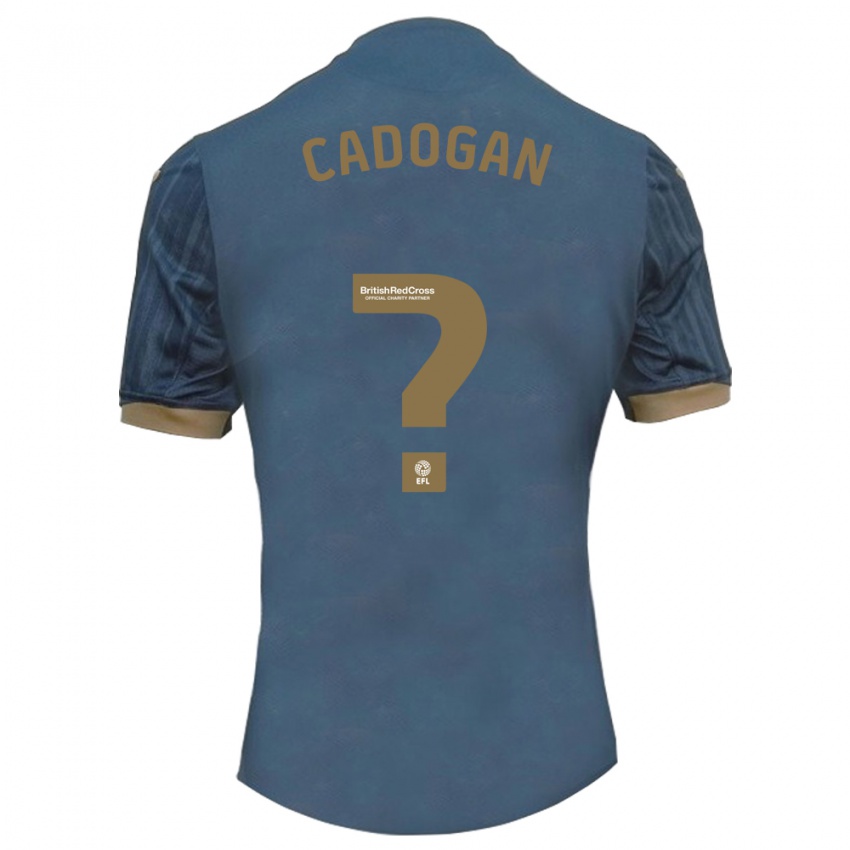 Heren Maliq Cadogan #0 Donkerblauw Uitshirt Uittenue 2023/24 T-Shirt