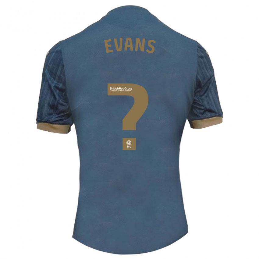 Heren Bobo Evans #0 Donkerblauw Uitshirt Uittenue 2023/24 T-Shirt