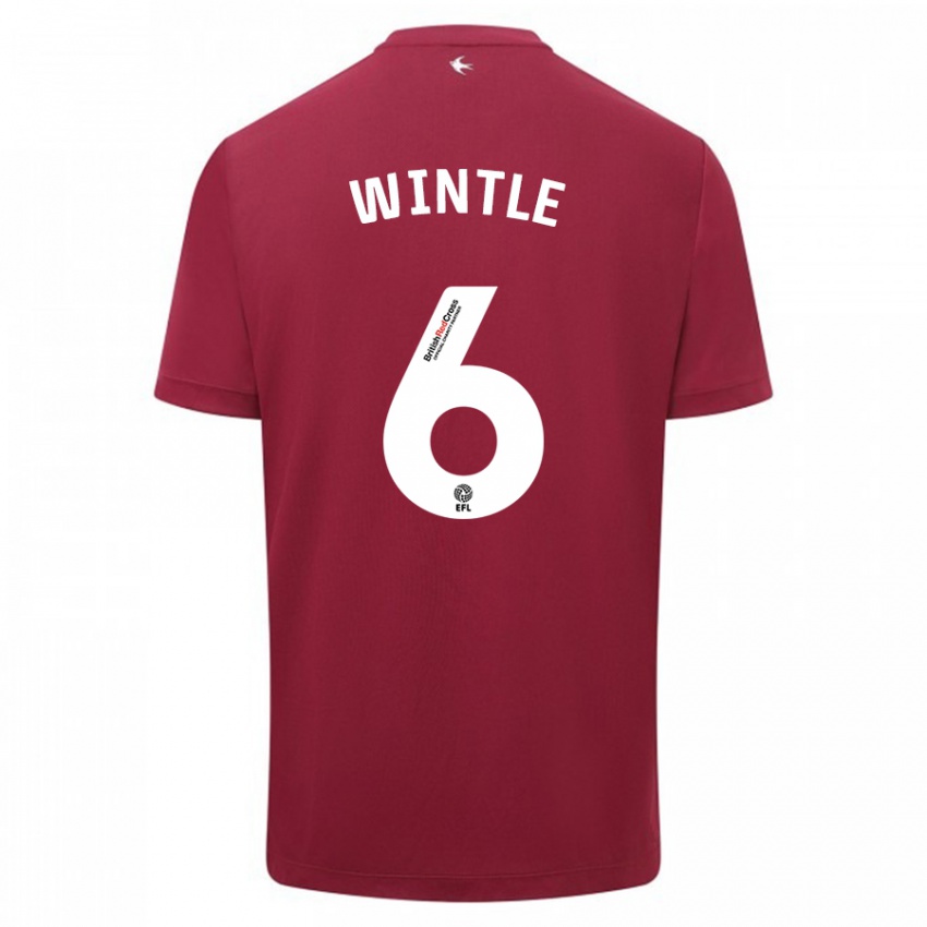 Heren Ryan Wintle #6 Rood Uitshirt Uittenue 2023/24 T-Shirt