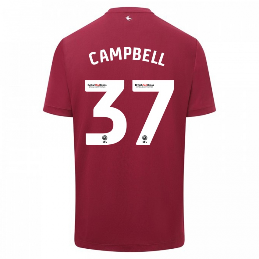 Heren Vontae Daley-Campbell #37 Rood Uitshirt Uittenue 2023/24 T-Shirt
