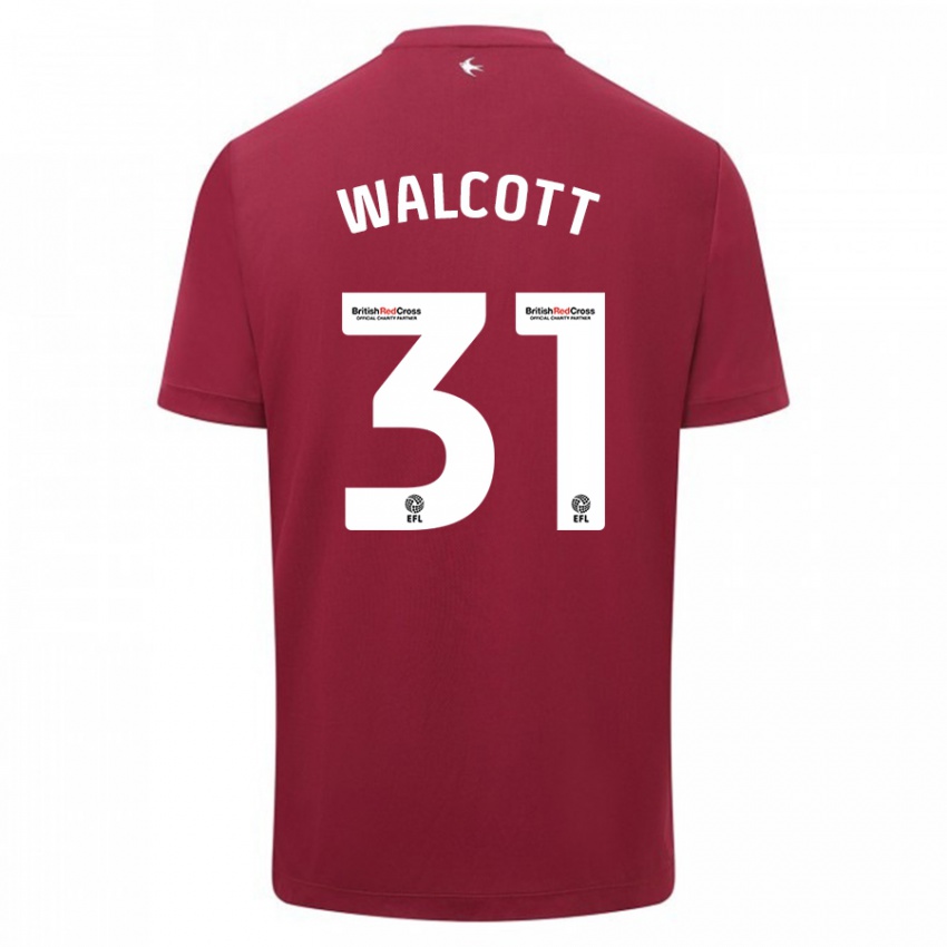 Heren Malachi Fagan Walcott #31 Rood Uitshirt Uittenue 2023/24 T-Shirt