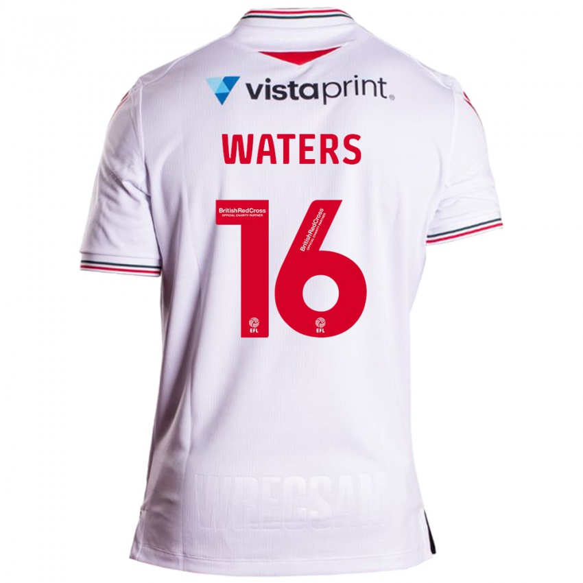 Heren Billy Waters #16 Wit Uitshirt Uittenue 2023/24 T-Shirt
