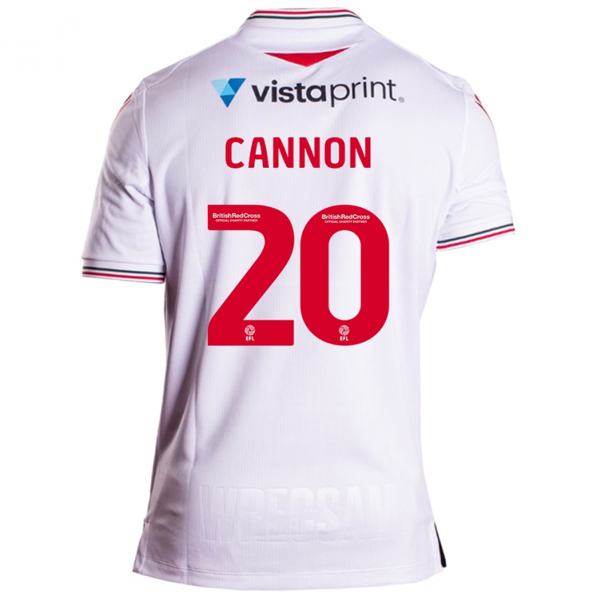 Heren Andy Cannon #20 Wit Uitshirt Uittenue 2023/24 T-Shirt