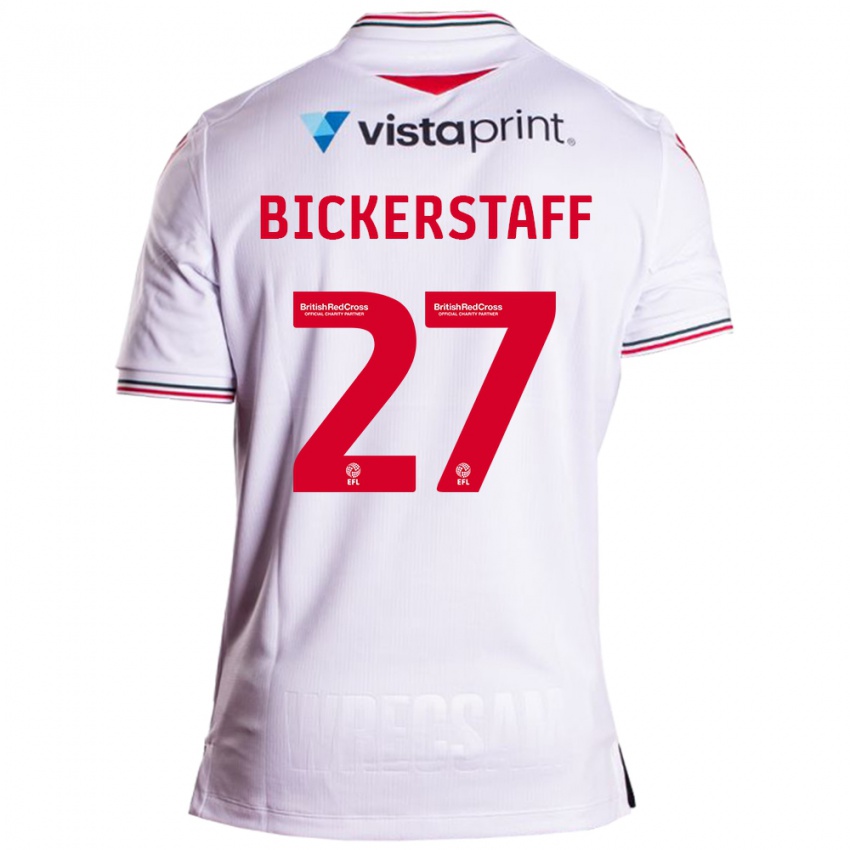 Heren Jake Bickerstaff #27 Wit Uitshirt Uittenue 2023/24 T-Shirt