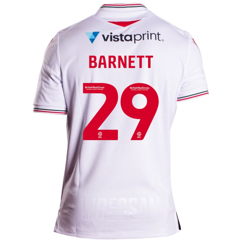 Heren Ryan Barnett #29 Wit Uitshirt Uittenue 2023/24 T-Shirt