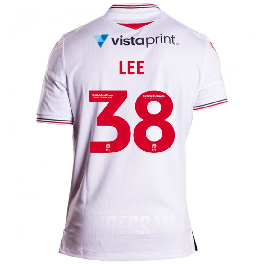 Heren Elliot Lee #38 Wit Uitshirt Uittenue 2023/24 T-Shirt