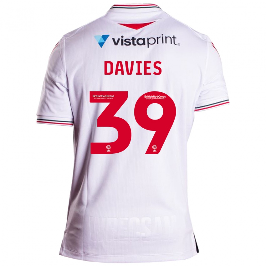 Heren Daniel Davies #39 Wit Uitshirt Uittenue 2023/24 T-Shirt