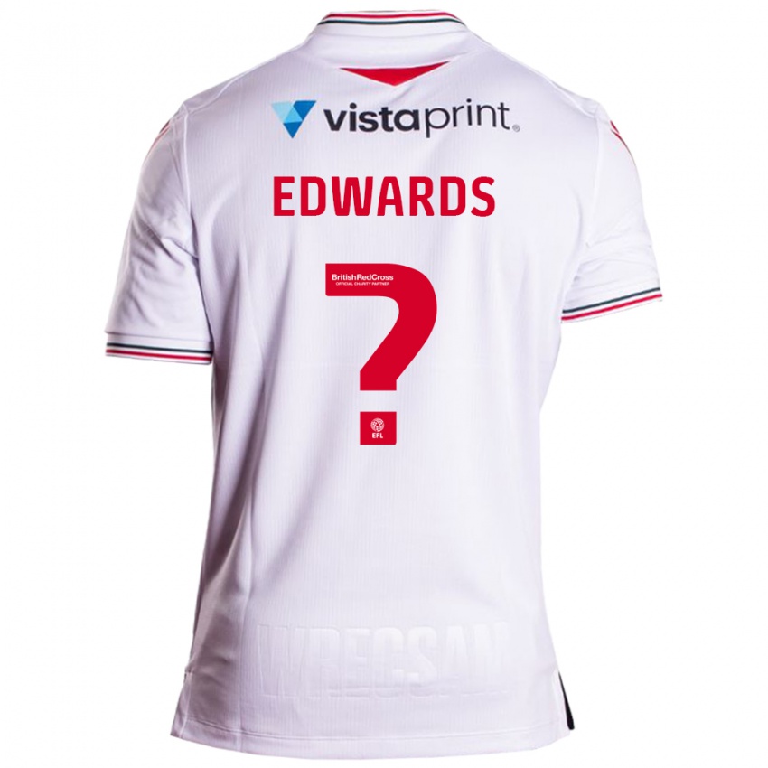 Heren Callum Edwards #0 Wit Uitshirt Uittenue 2023/24 T-Shirt