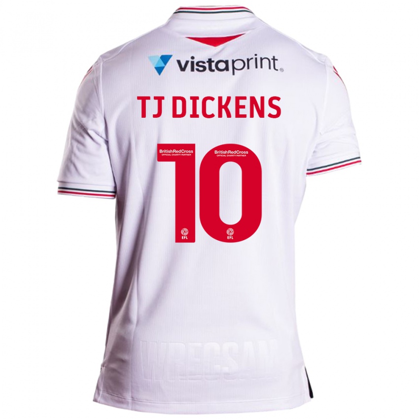 Heren Tonicha Tj Dickens #10 Wit Uitshirt Uittenue 2023/24 T-Shirt