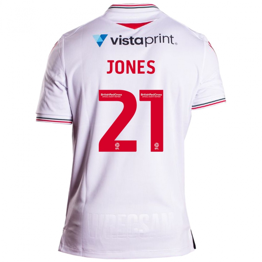 Heren Lili Jones #21 Wit Uitshirt Uittenue 2023/24 T-Shirt