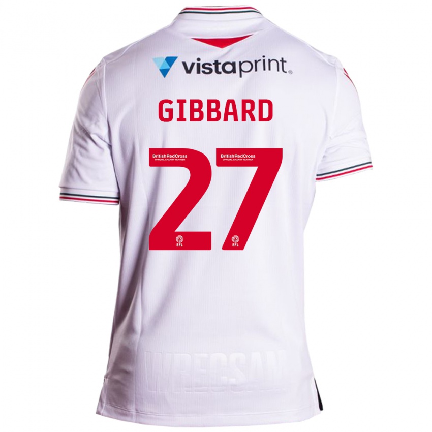 Heren Mari Gibbard #27 Wit Uitshirt Uittenue 2023/24 T-Shirt