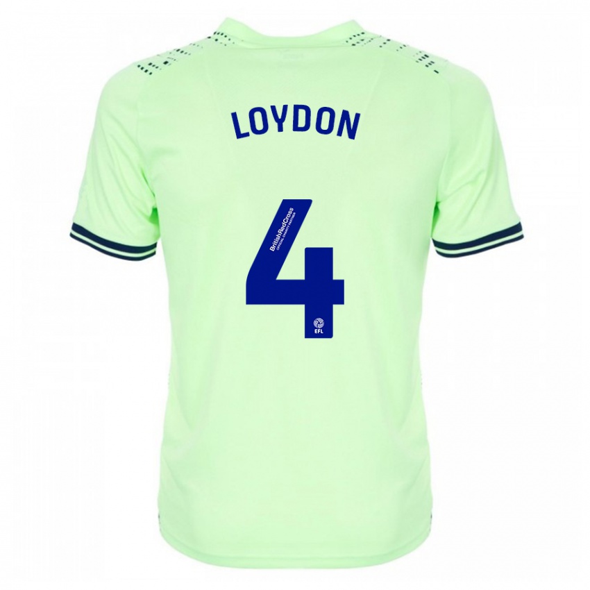 Heren Abi Loydon #4 Marine Uitshirt Uittenue 2023/24 T-Shirt