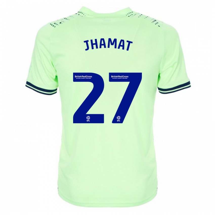 Heren Simran Jhamat #27 Marine Uitshirt Uittenue 2023/24 T-Shirt