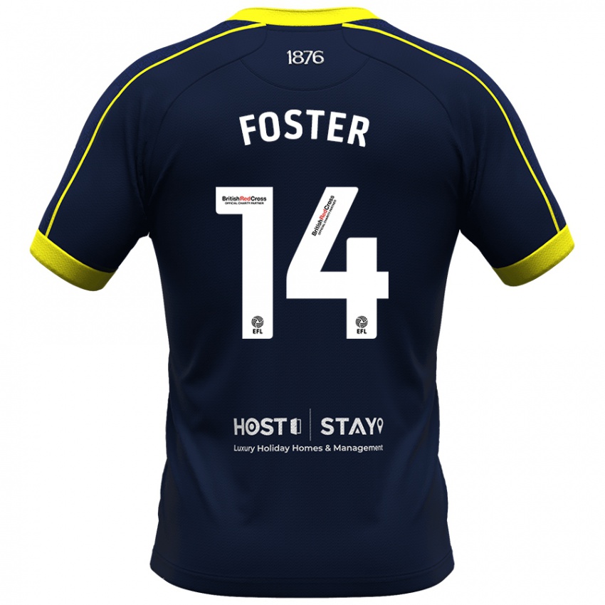 Heren Emma Foster #14 Marine Uitshirt Uittenue 2023/24 T-Shirt