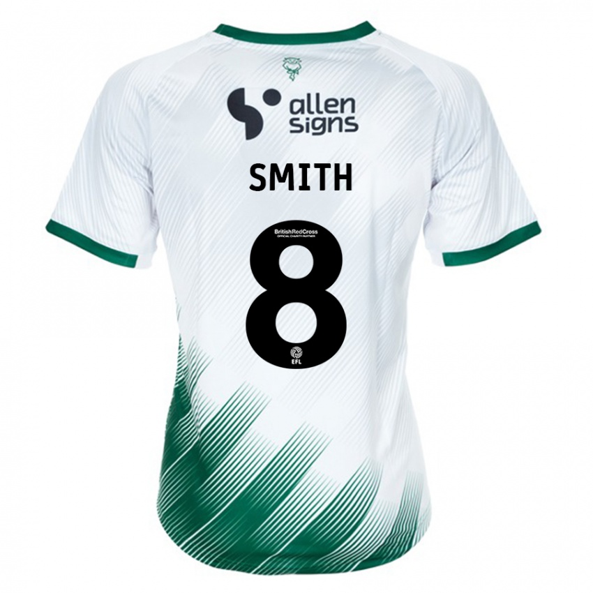 Heren Alistair Smith #8 Wit Uitshirt Uittenue 2023/24 T-Shirt