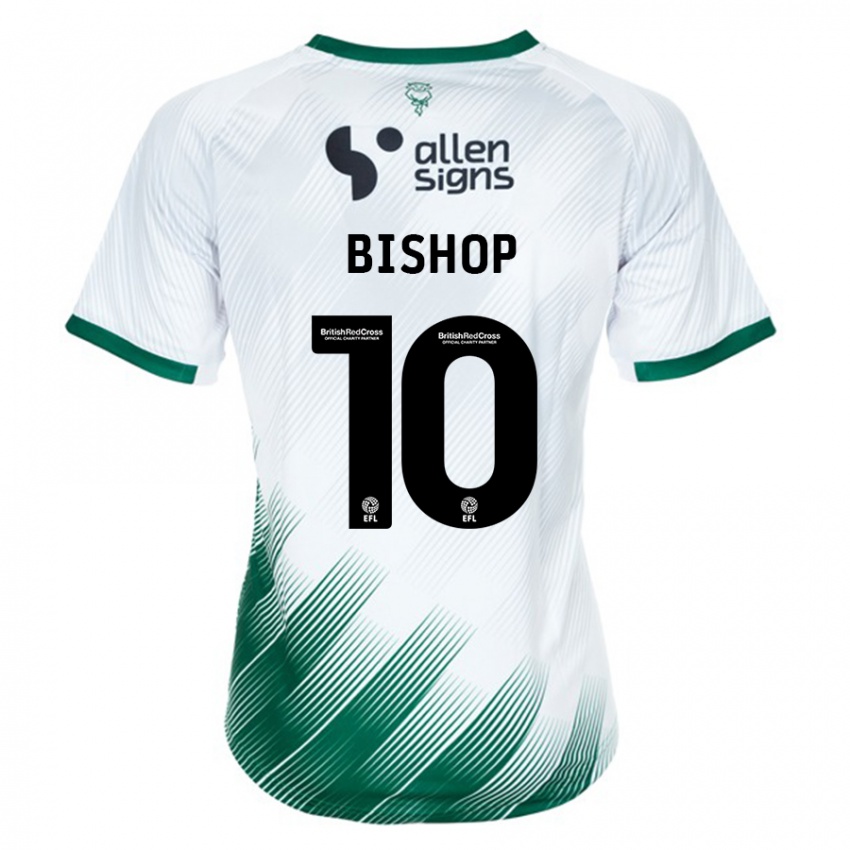 Heren Teddy Bishop #10 Wit Uitshirt Uittenue 2023/24 T-Shirt