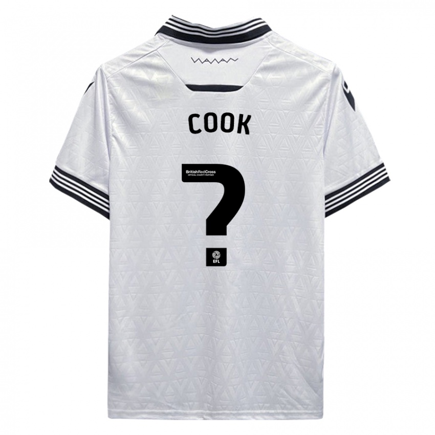 Heren Luke Cook #0 Wit Uitshirt Uittenue 2023/24 T-Shirt