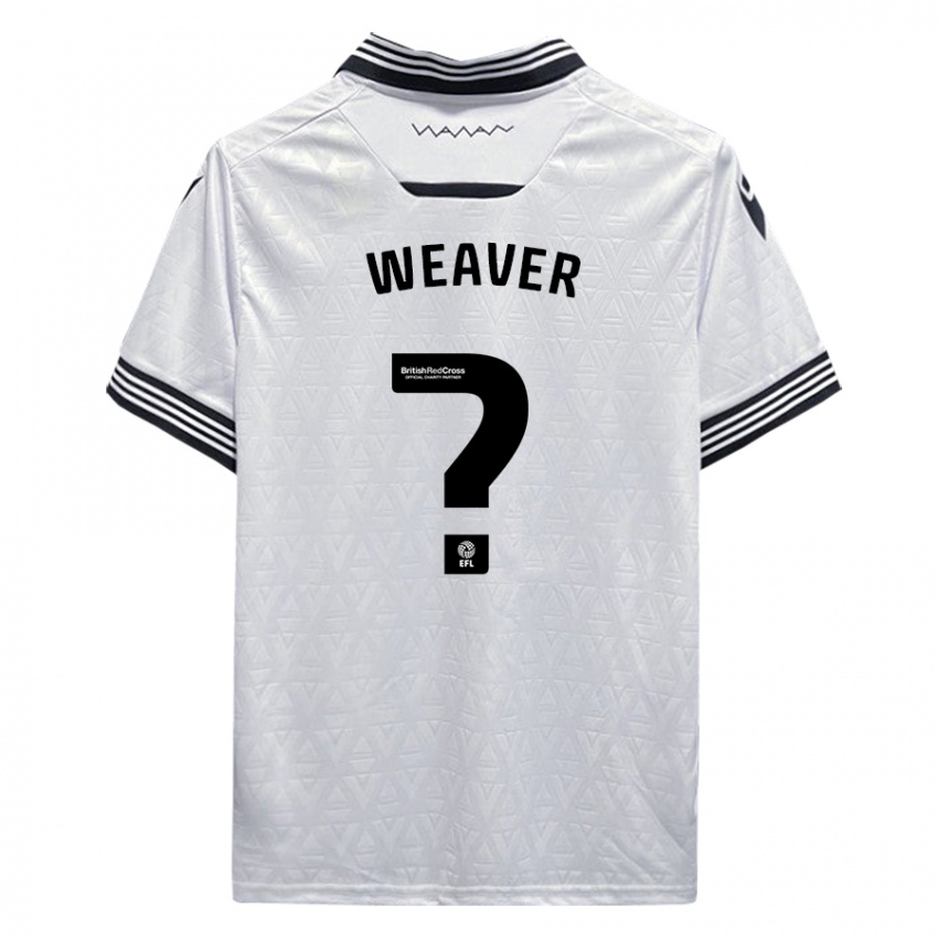 Heren Ernie Weaver #0 Wit Uitshirt Uittenue 2023/24 T-Shirt