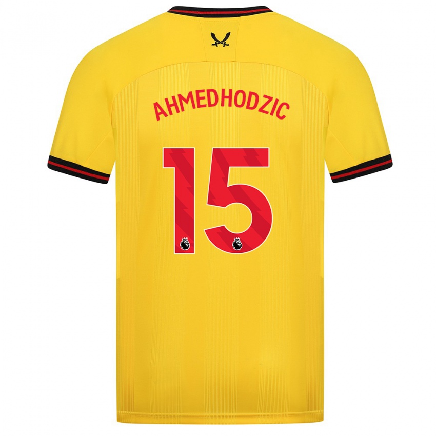 Heren Anel Ahmedhodzic #15 Geel Uitshirt Uittenue 2023/24 T-Shirt
