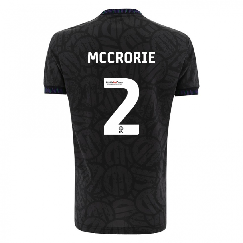 Heren Ross Mccrorie #2 Zwart Uitshirt Uittenue 2023/24 T-Shirt