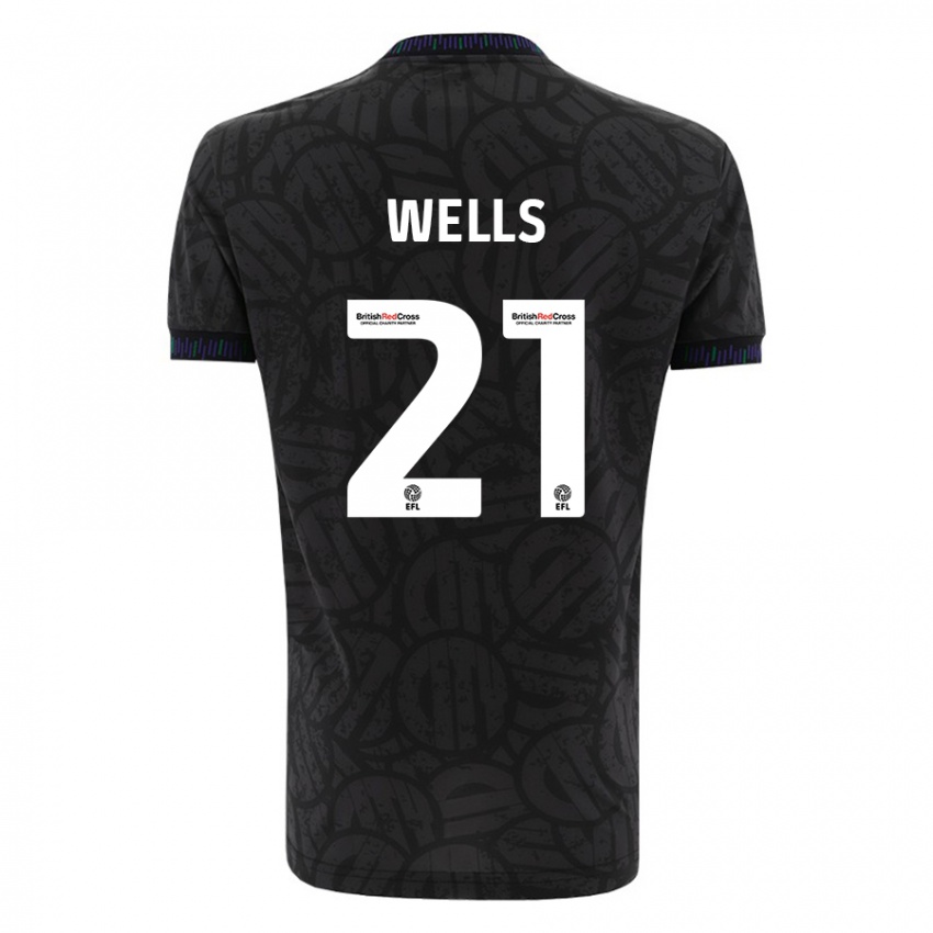 Heren Nahki Wells #21 Zwart Uitshirt Uittenue 2023/24 T-Shirt