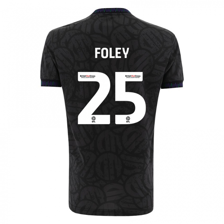 Heren Erin Foley #25 Zwart Uitshirt Uittenue 2023/24 T-Shirt