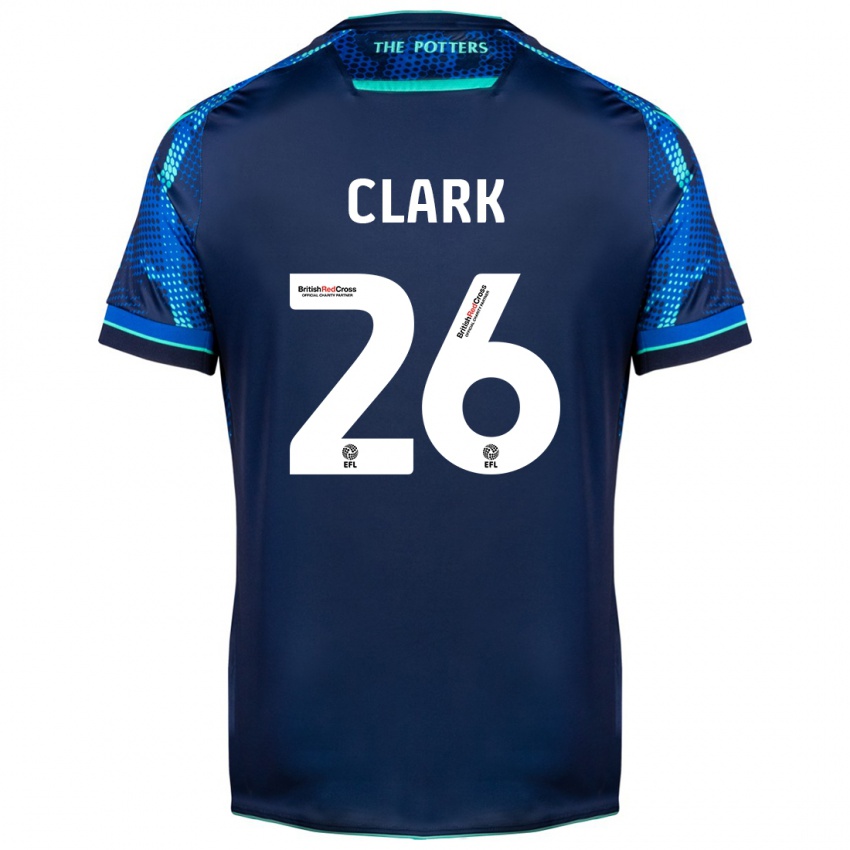 Heren Ciaran Clark #26 Marine Uitshirt Uittenue 2023/24 T-Shirt