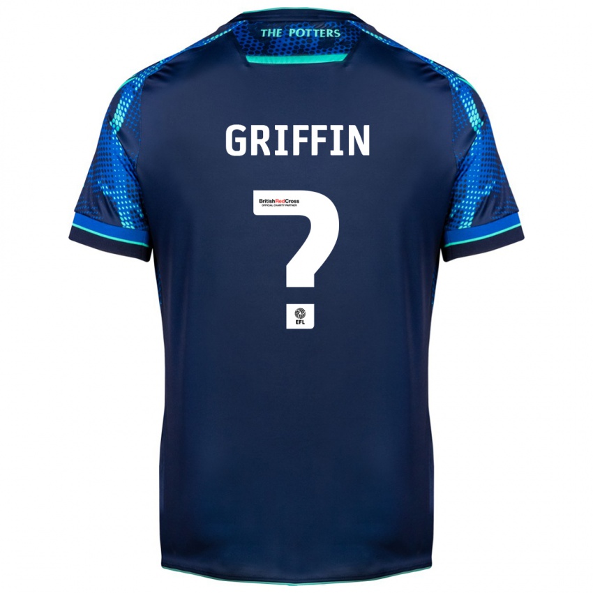 Heren Jake Griffin #0 Marine Uitshirt Uittenue 2023/24 T-Shirt