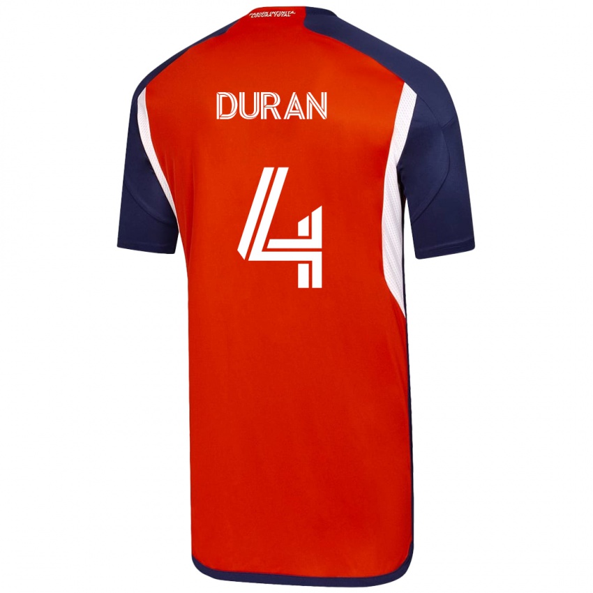 Heren Ignacia Durán #4 Wit Uitshirt Uittenue 2023/24 T-Shirt