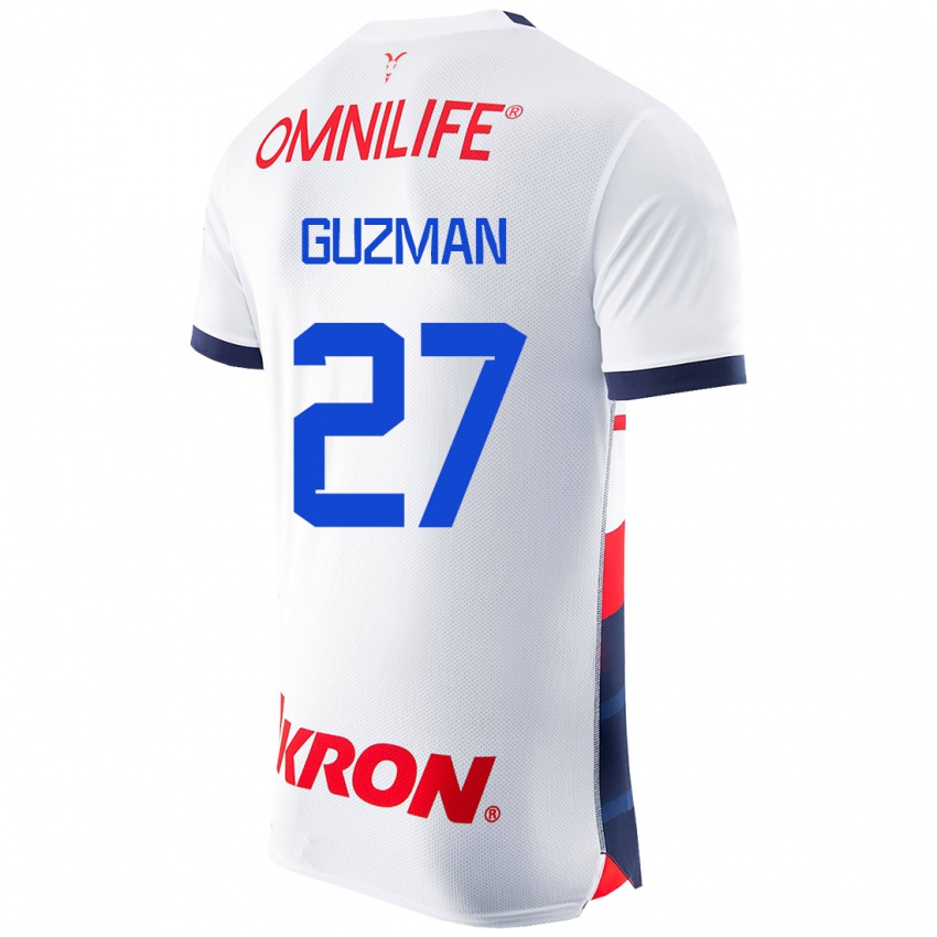 Heren Kinberly Guzmán #27 Wit Uitshirt Uittenue 2023/24 T-Shirt