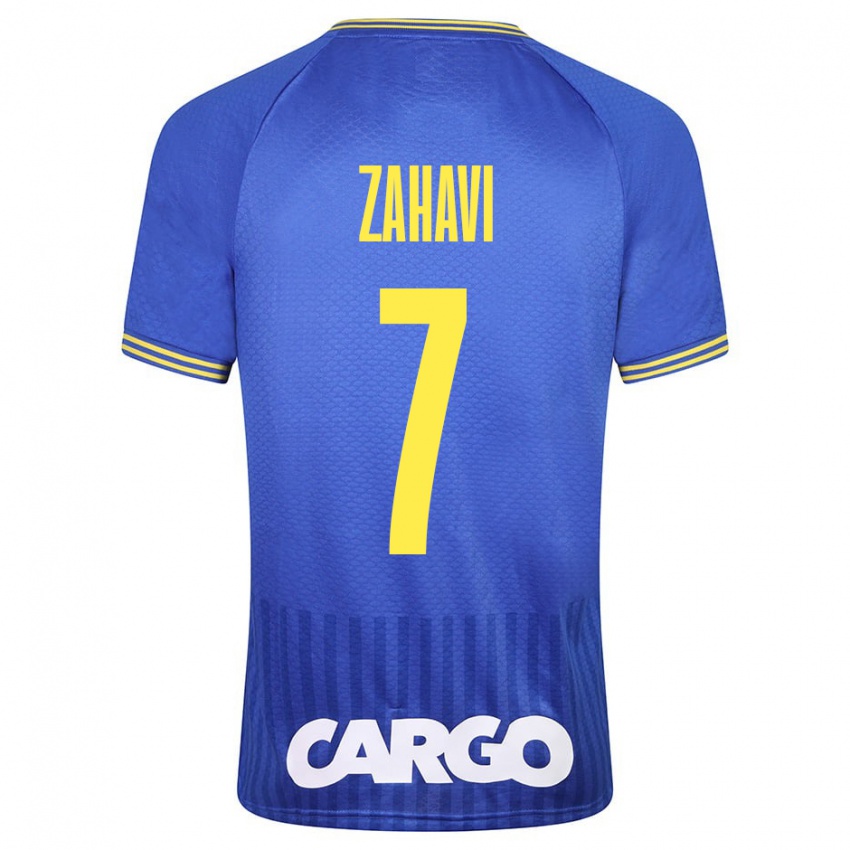 Heren Eran Zahavi #7 Blauw Uitshirt Uittenue 2023/24 T-Shirt