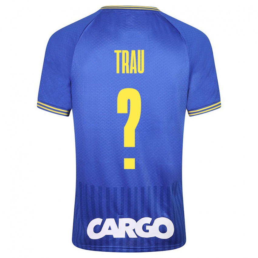 Heren Idan Trau #0 Blauw Uitshirt Uittenue 2023/24 T-Shirt