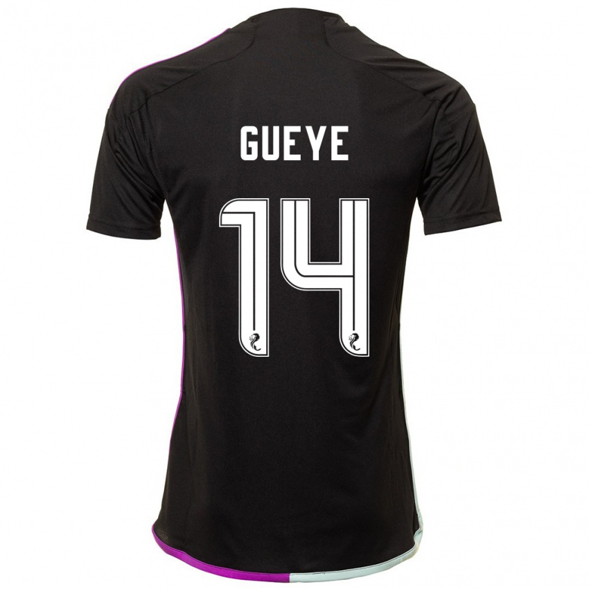 Heren Pape Habib Gueye #14 Zwart Uitshirt Uittenue 2023/24 T-Shirt