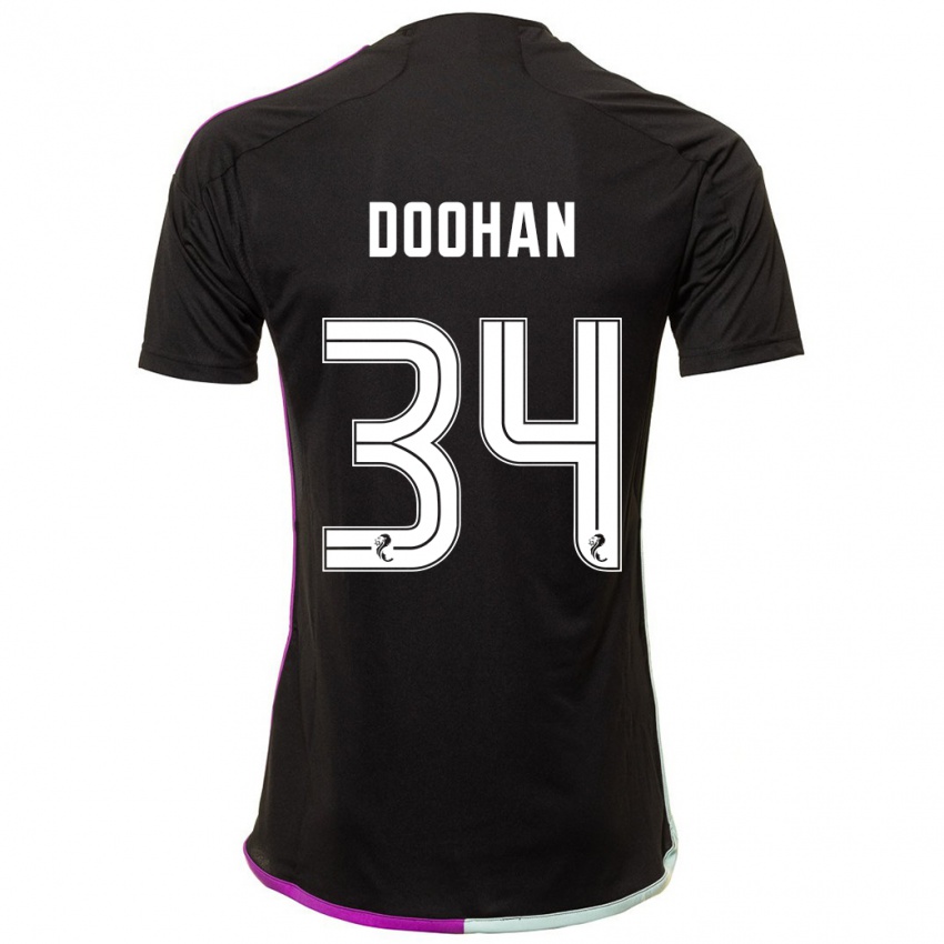 Heren Ross Doohan #34 Zwart Uitshirt Uittenue 2023/24 T-Shirt