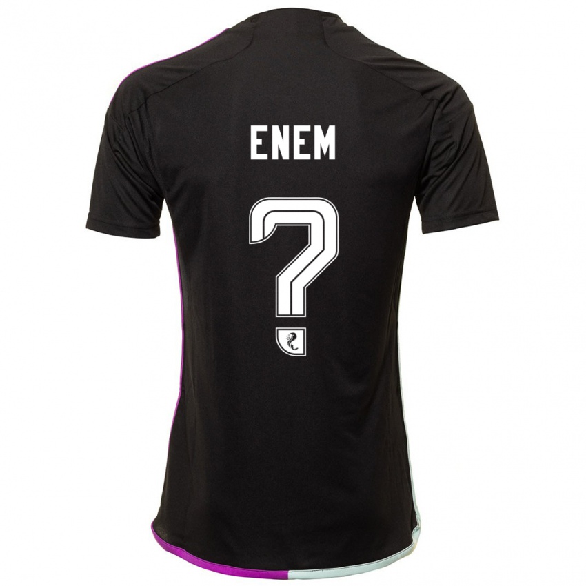 Heren Victor Enem #0 Zwart Uitshirt Uittenue 2023/24 T-Shirt