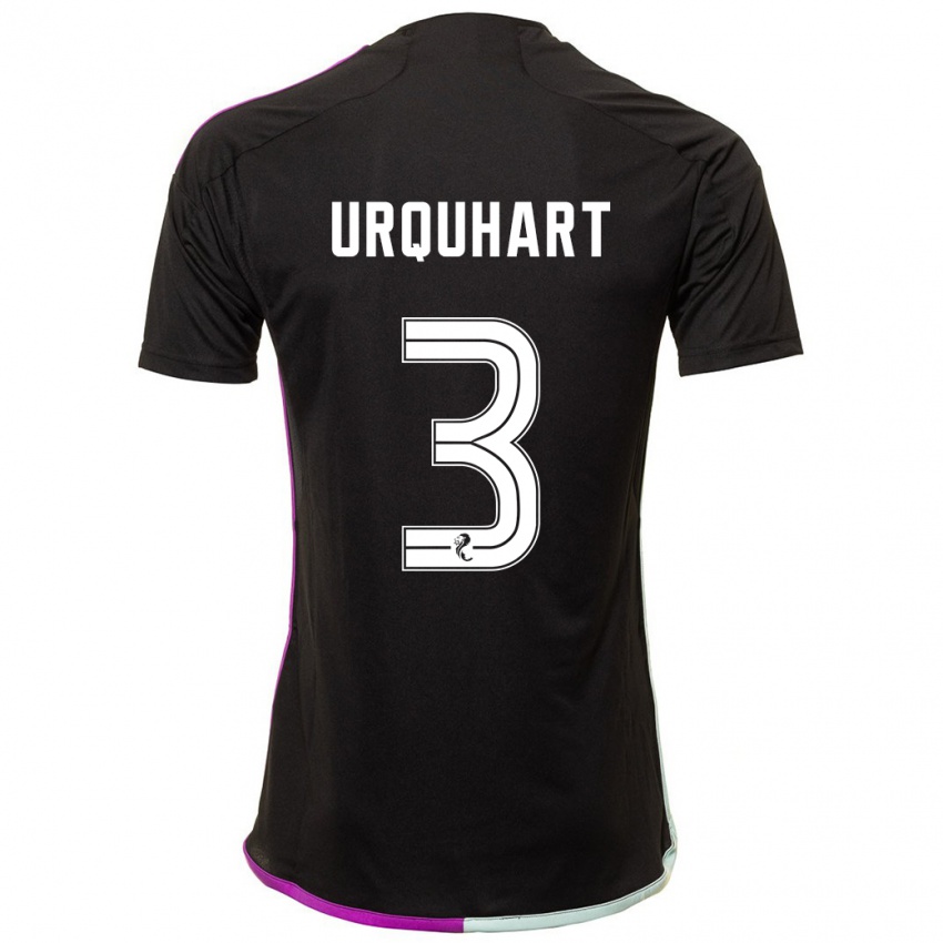 Heren Millie Urquhart #3 Zwart Uitshirt Uittenue 2023/24 T-Shirt