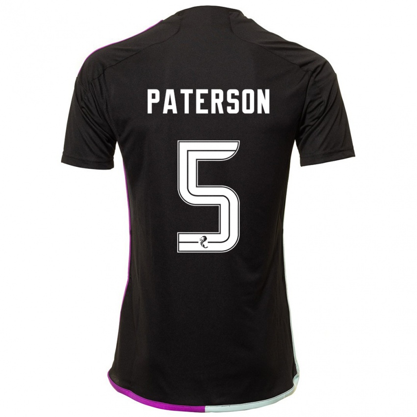 Heren Donna Paterson #5 Zwart Uitshirt Uittenue 2023/24 T-Shirt