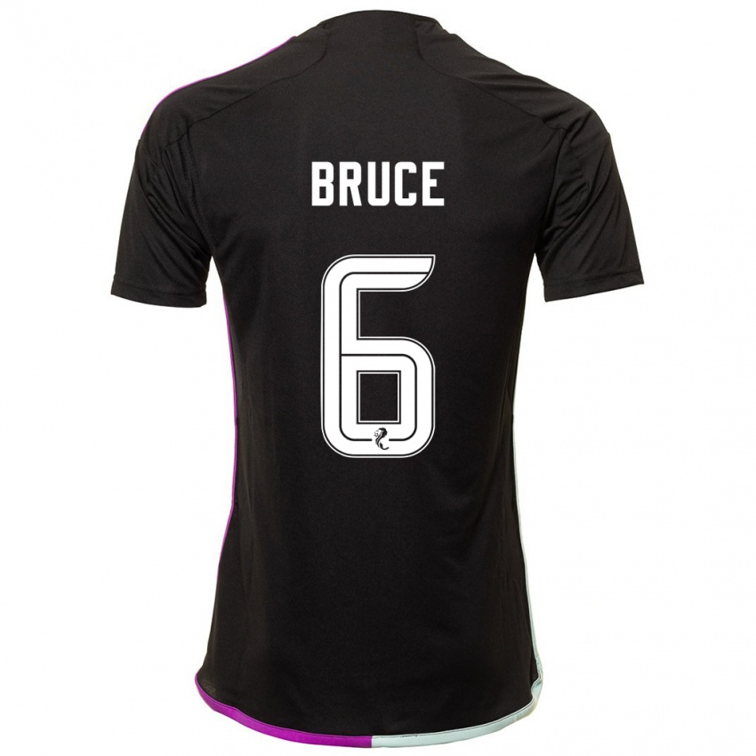 Heren Natasha Bruce #6 Zwart Uitshirt Uittenue 2023/24 T-Shirt