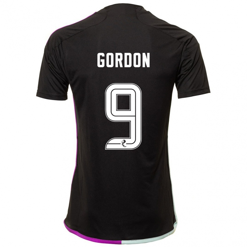 Heren Lauren Gordon #9 Zwart Uitshirt Uittenue 2023/24 T-Shirt