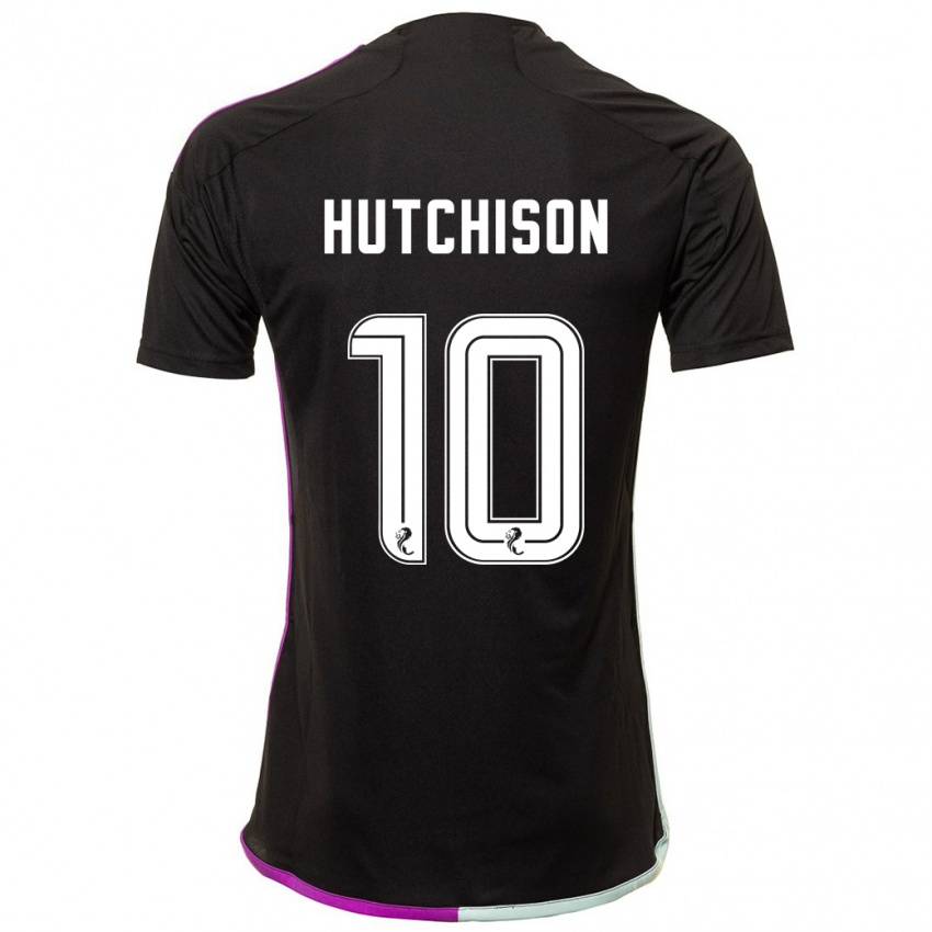 Heren Bayley Hutchison #10 Zwart Uitshirt Uittenue 2023/24 T-Shirt