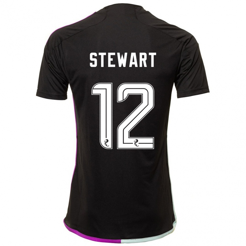 Heren Hannah Stewart #12 Zwart Uitshirt Uittenue 2023/24 T-Shirt