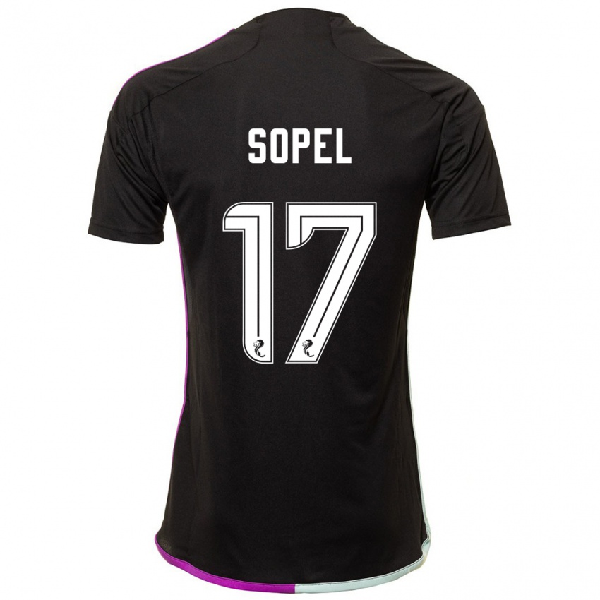 Heren Nadia Sopel #17 Zwart Uitshirt Uittenue 2023/24 T-Shirt