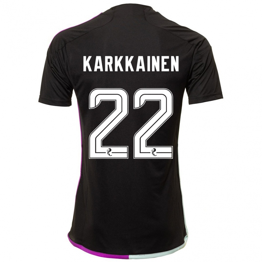 Heren Elena Kärkkäinen #22 Zwart Uitshirt Uittenue 2023/24 T-Shirt