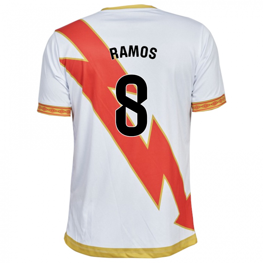 Dames Iván Ramos #8 Wit Thuisshirt Thuistenue 2023/24 T-Shirt