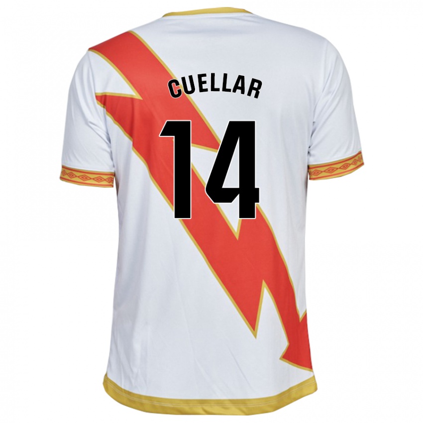 Dames Alberto Cuéllar #14 Wit Thuisshirt Thuistenue 2023/24 T-Shirt