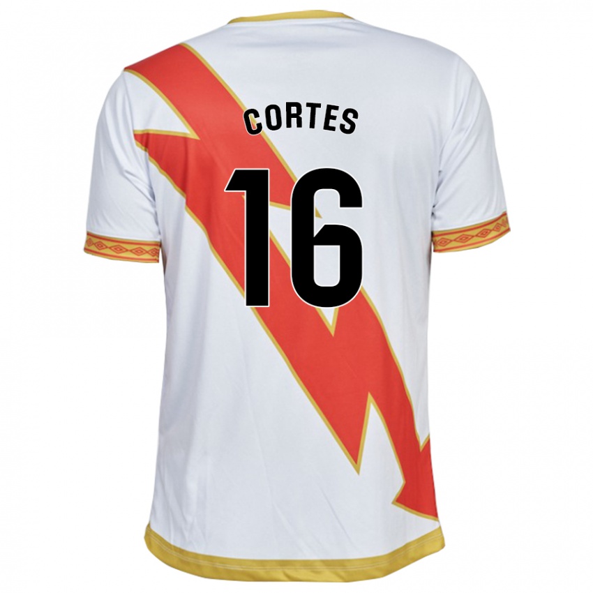 Dames José Cortés #16 Wit Thuisshirt Thuistenue 2023/24 T-Shirt