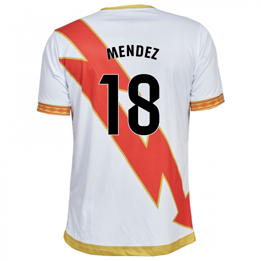 Dames Diego Méndez #18 Wit Thuisshirt Thuistenue 2023/24 T-Shirt