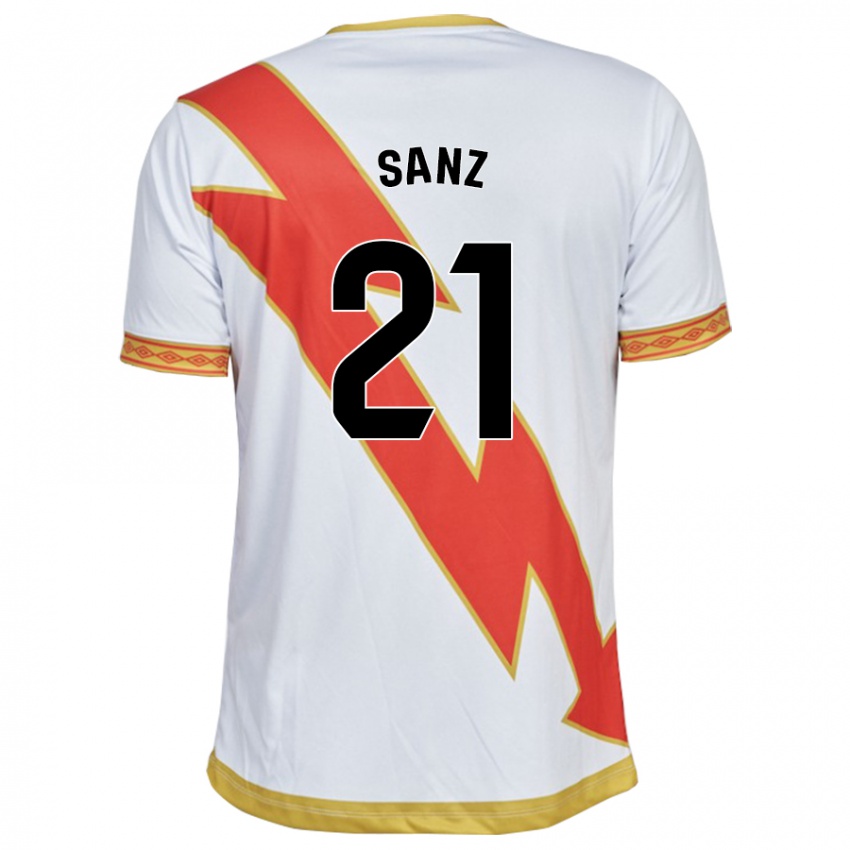 Dames Luismi Sanz #21 Wit Thuisshirt Thuistenue 2023/24 T-Shirt